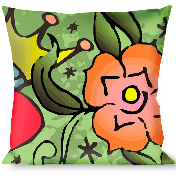 Buckle-Down Throw Pillow - Only God Can Judge Me Green Throw Pillows Buckle-Down   