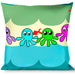 Buckle-Down Throw Pillow - Octopus Cartoon Throw Pillows Buckle-Down   