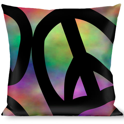 Buckle-Down Throw Pillow - Peace Psychedelic Throw Pillows Buckle-Down   