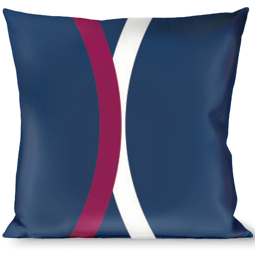 Buckle-Down Throw Pillow - Rings Turquoise/White/Fuchsia Throw Pillows Buckle-Down   