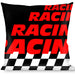 Buckle-Down Throw Pillow - RACING/Checker Black/White/Red Throw Pillows Buckle-Down   