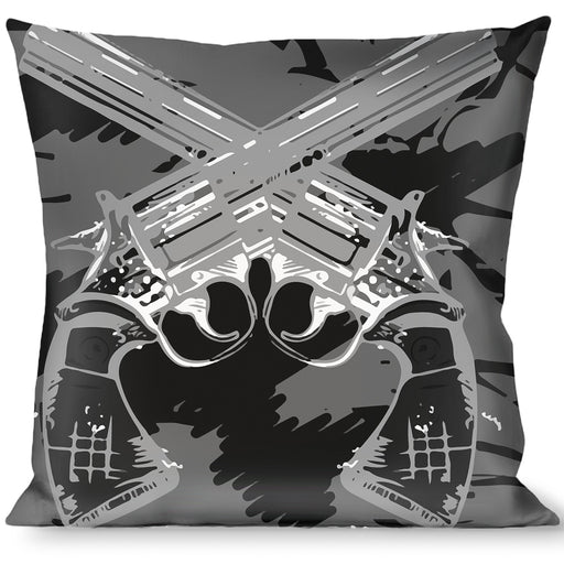 Buckle-Down Throw Pillow - Revolvers Black/Gray Throw Pillows Buckle-Down   
