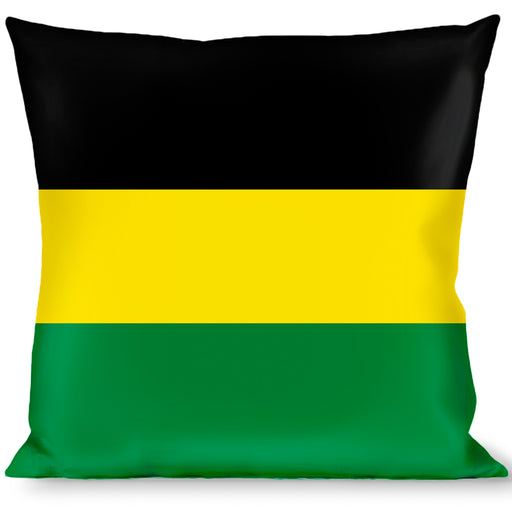 Buckle-Down Throw Pillow - Stripes Black/Yellow/Green Throw Pillows Buckle-Down   
