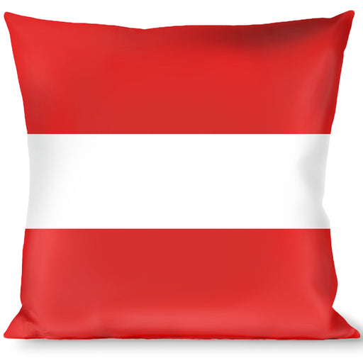 Buckle-Down Throw Pillow - Stripes Red/White/Red Throw Pillows Buckle-Down   