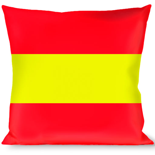 Buckle-Down Throw Pillow - Stripes Red/Yellow/Red Throw Pillows Buckle-Down   