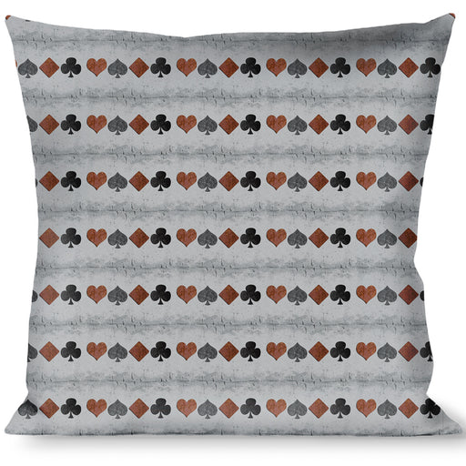 Buckle-Down Throw Pillow - Suits Gray Stone Throw Pillows Buckle-Down   