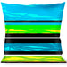 Buckle-Down Throw Pillow - Scribble Stripes Blue/Green/White Throw Pillows Buckle-Down   