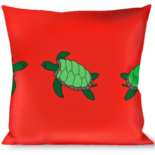 Buckle-Down Throw Pillow - Sea Turtles Red/Green Throw Pillows Buckle-Down   