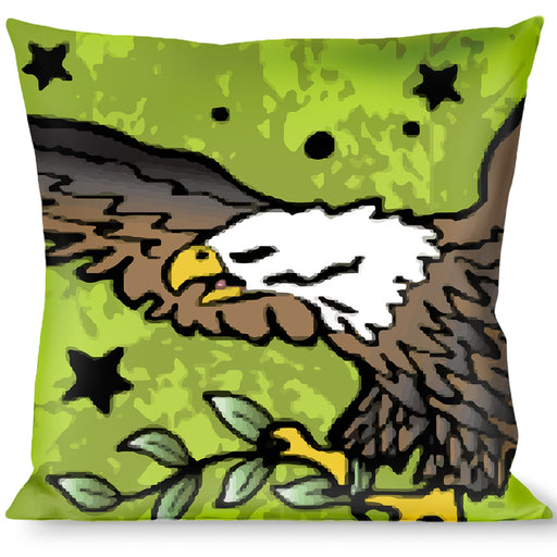 Buckle-Down Throw Pillow - Truth and Justice Green Throw Pillows Buckle-Down   
