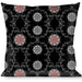 Buckle-Down Throw Pillow - Tapestry 1 Black Throw Pillows Buckle-Down   