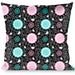 Buckle-Down Throw Pillow - Bird Tapestry White/Gray/Turquoise/Pink Throw Pillows Buckle-Down   