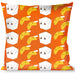 Buckle-Down Throw Pillow - Take Out/Fortune Cookies Orange Throw Pillows Buckle-Down   