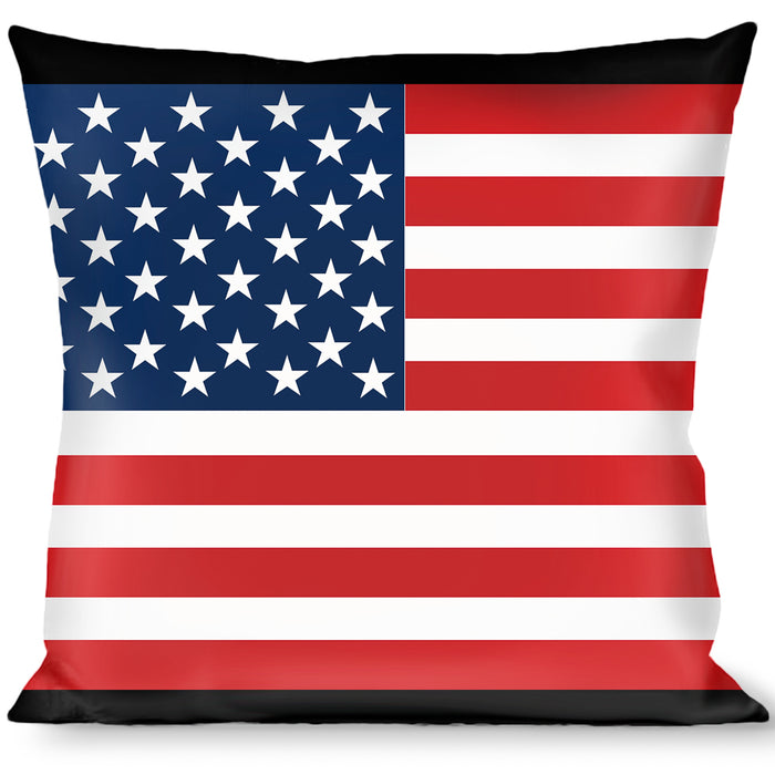 Buckle-Down Throw Pillow - United States Flags Throw Pillows Buckle-Down   