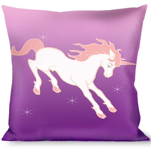 Buckle-Down Throw Pillow - Unicorn Sparkles Purple/Pink Throw Pillows Buckle-Down   