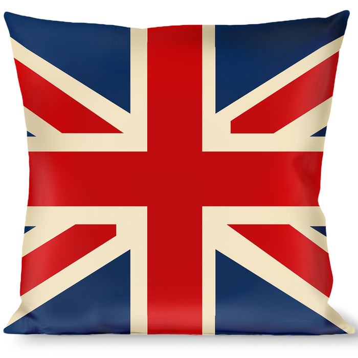 Buckle-Down Throw Pillow - Vintage United Kingdom Flags Throw Pillows Buckle-Down   