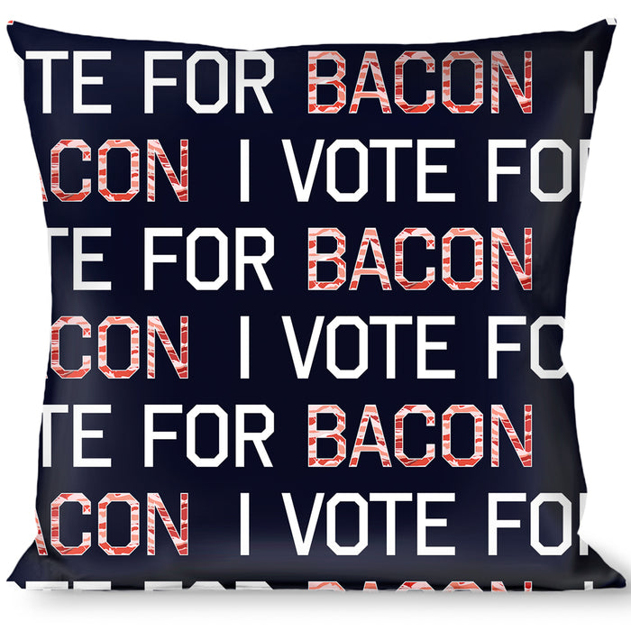 Buckle-Down Throw Pillow - VOTE FOR BACON Black/White/Bacon Throw Pillows Buckle-Down   