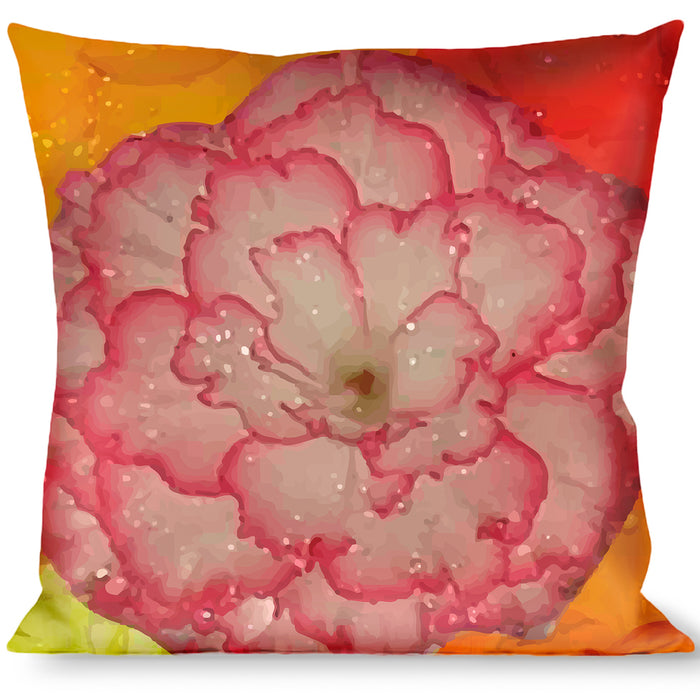 Buckle-Down Throw Pillow - Vivid Floral Collage2 Yellows/Pinks/Oranges Throw Pillows Buckle-Down   