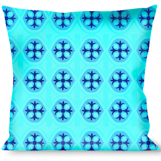 Buckle-Down Throw Pillow - Wallpaper2 Baby Blue/Blue Throw Pillows Buckle-Down   