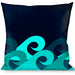 Buckle-Down Throw Pillow - Waves Navy/Blue Shades Throw Pillows Buckle-Down   