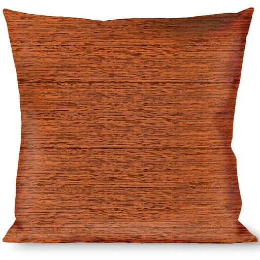 Buckle-Down Throw Pillow - Wood Grain2 Horizontal Reddish Brown Throw Pillows Buckle-Down   