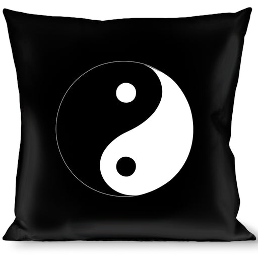 Buckle-Down Throw Pillow - Yig Yang Symbol Black/White Throw Pillows Buckle-Down   