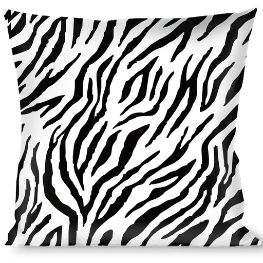 Buckle-Down Throw Pillow - Zebra 2 White Throw Pillows Buckle-Down   