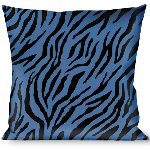 Buckle-Down Throw Pillow - Zebra 2 Turquoise Throw Pillows Buckle-Down   