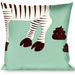 Buckle-Down Throw Pillow - Zebra Poops Color Throw Pillows Buckle-Down   