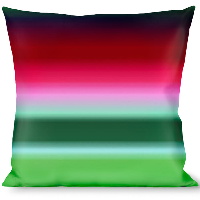 Buckle-Down Throw Pillow - Zarape1 Horizontal Red/White/Green Throw Pillows Buckle-Down   