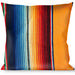 Buckle-Down Throw Pillow - Zarape2 Vertical Multi Color Stripe Throw Pillows Buckle-Down   