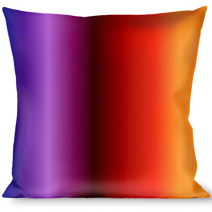Buckle-Down Throw Pillow - Zarape3 Vertical Multi Color Fade Throw Pillows Buckle-Down   