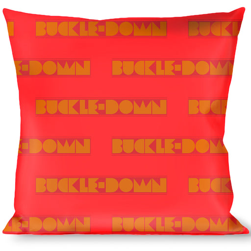 Buckle-Down Throw Pillow - BUCKLE-DOWN Shapes Red/Orange Throw Pillows Buckle-Down   