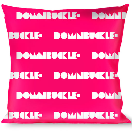 Buckle-Down Throw Pillow - BUCKLE-DOWN Shapes Hot Pink/White Throw Pillows Buckle-Down   