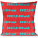 Buckle-Down Throw Pillow - BUCKLE-DOWN Shapes Red/Dot Turquoise/White Throw Pillows Buckle-Down   