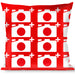 Buckle-Down Throw Pillow - Camera Red/White Throw Pillows Buckle-Down   