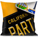 Buckle-Down Throw Pillow - Cali License Plates Stacked Throw Pillows Buckle-Down   