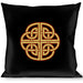 Buckle-Down Throw Pillow - Celtic Knot Black/Burgundy/Gold Throw Pillows Buckle-Down   
