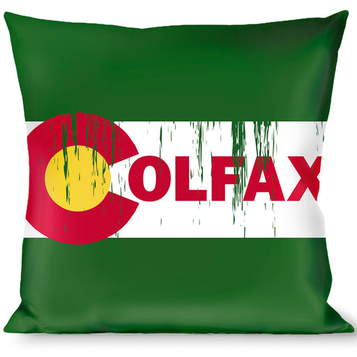 Buckle-Down Throw Pillow - COLFAX Green Stripe Weathered Throw Pillows Buckle-Down   