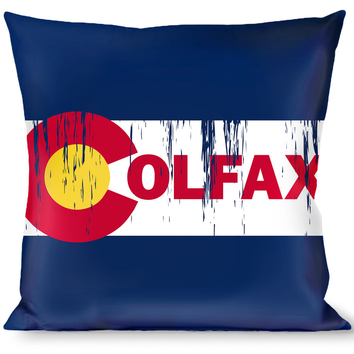 Buckle-Down Throw Pillow - COLFAX Colorado Flag Weathered Throw Pillows Buckle-Down   