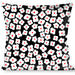 Buckle-Down Throw Pillow - Ditsy Floral Black/White/Red Throw Pillows Buckle-Down   