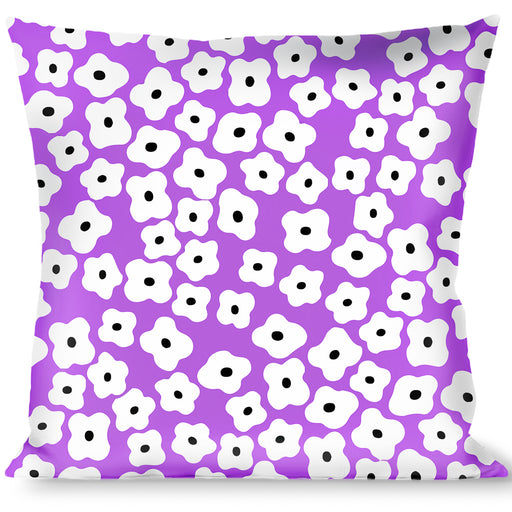 Buckle-Down Throw Pillow - Ditsy Floral Lavender/White/Black Throw Pillows Buckle-Down   