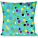 Buckle-Down Throw Pillow - Dots Seafoam Green/Multi Pastel Throw Pillows Buckle-Down   