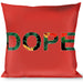 Buckle-Down Throw Pillow - DOPE Red/Black/Tropical Flowers Throw Pillows Buckle-Down   