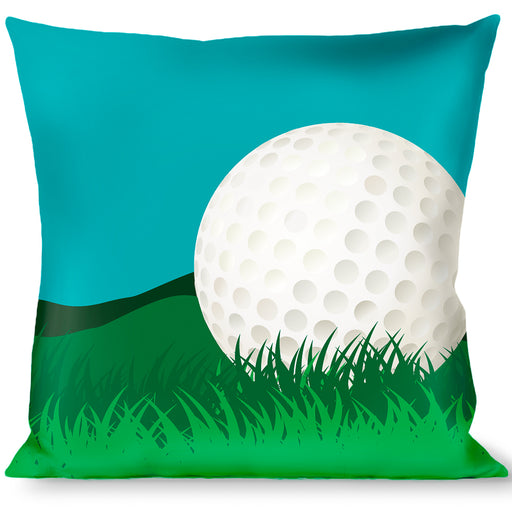 Buckle-Down Throw Pillow - Golf Course/Balls/Holes Blues/Greens Throw Pillows Buckle-Down   
