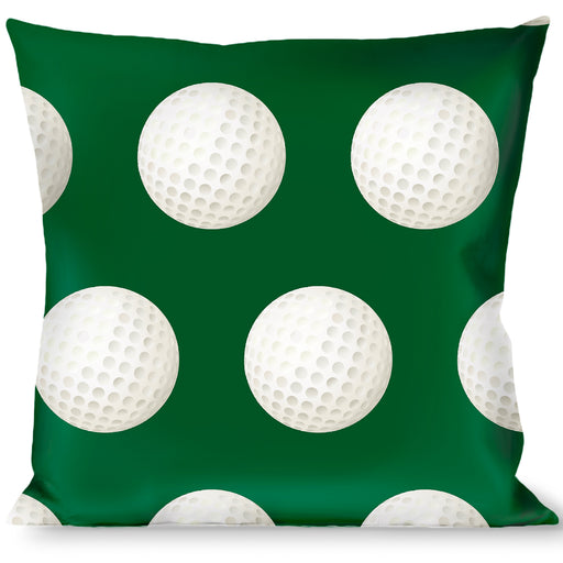 Buckle-Down Throw Pillow - Golf Balls Green/White Throw Pillows Buckle-Down   