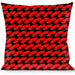 Buckle-Down Throw Pillow - Mustache Monogram Black/Red Throw Pillows Buckle-Down   