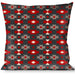 Buckle-Down Throw Pillow - Mini Navajo Black/Gray/Red/White Throw Pillows Buckle-Down   