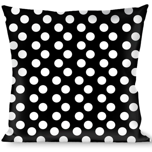 Buckle-Down Throw Pillow - Micro Polka Dots2 Black/White Throw Pillows Buckle-Down   