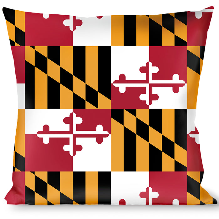 Buckle-Down Throw Pillow - Maryland Flags Throw Pillows Buckle-Down   