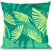 Buckle-Down Throw Pillow - Palm Leaves Stacked Pastel Greens Throw Pillows Buckle-Down   